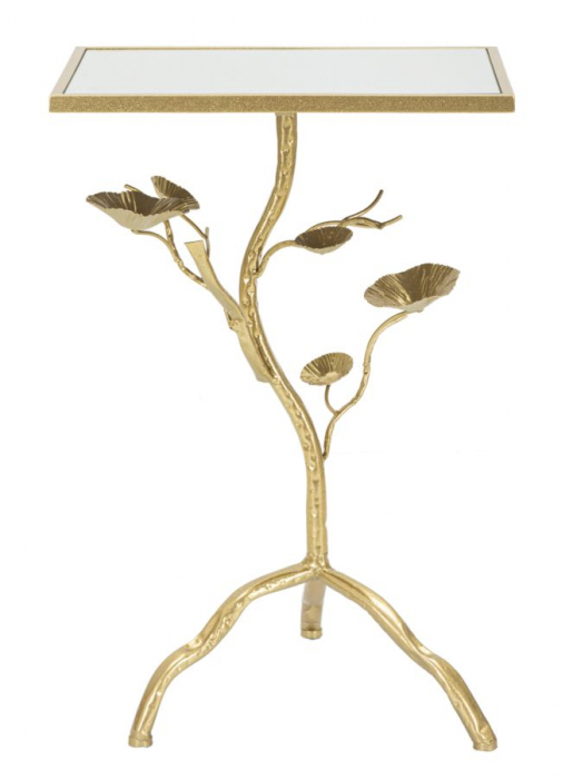 Masuta aurie cu blat oglinda | Decor living | CreativDeco [2]
