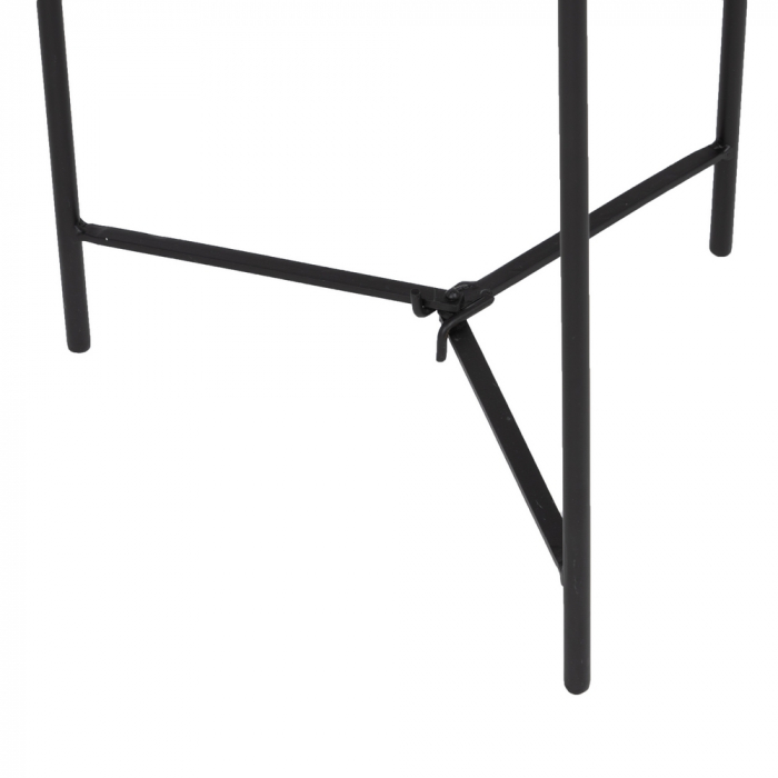 Masuta Auxiliara Minimalista Negru Crem CreativDeco - Perfecta pentru Living [5]