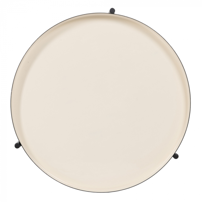 Masuta Auxiliara Minimalista Negru Crem CreativDeco - Perfecta pentru Living [9]