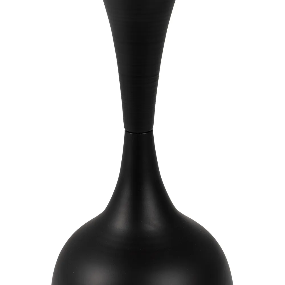 Masuta auxiliara, metal lemn, negru natural - CreativDeco.ro [5]