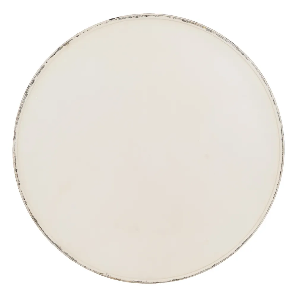 Măsuță metal crem, decor shabby chic [9]