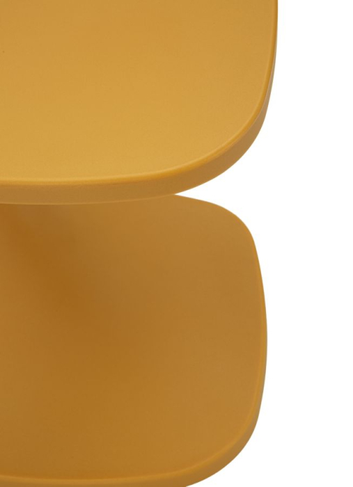 Masuta auxiliara plastic galben mustar arcuit 42x42x52 cm [6]
