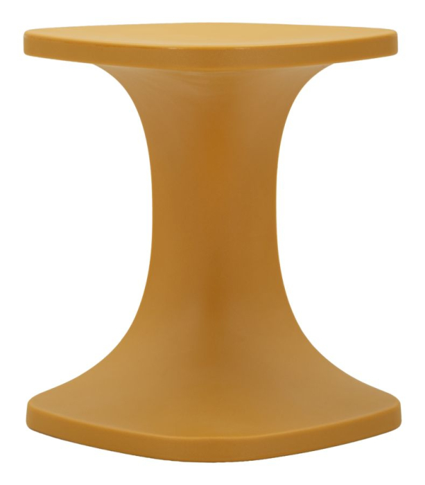 Masuta auxiliara plastic galben mustar arcuit 42x42x52 cm [2]