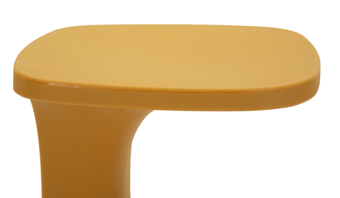 Masuta auxiliara plastic galben mustar arcuit 42x42x52 cm [4]