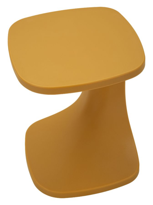 Masuta auxiliara plastic galben mustar arcuit 42x42x52 cm [3]