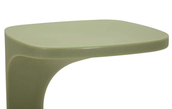 Masuta auxiliara plastic verde salvie arcuit 42x42x52 cm [3]
