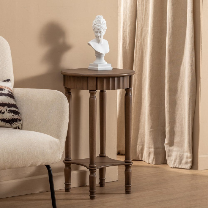 Măsuță Elegantă Lemn Pin CreativDeco - Design Stilat pentru Dormitor și Hol [2]