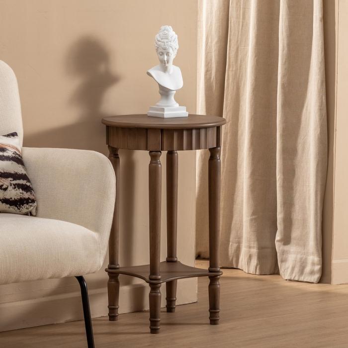 Măsuță Elegantă Lemn Pin CreativDeco - Design Stilat pentru Dormitor și Hol [2]