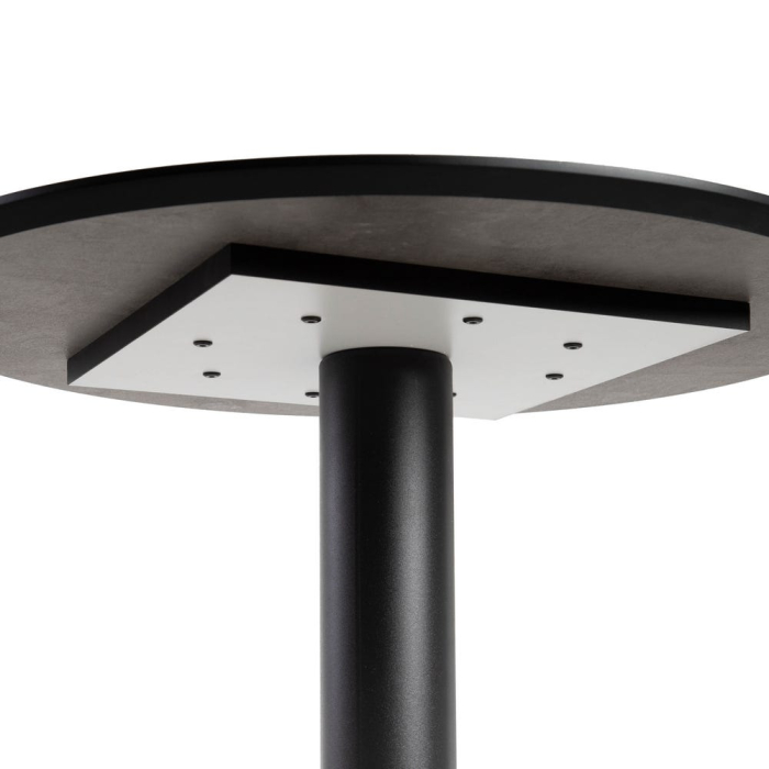 Măsuță înaltă rotundă din MDF și metal antracit [5]