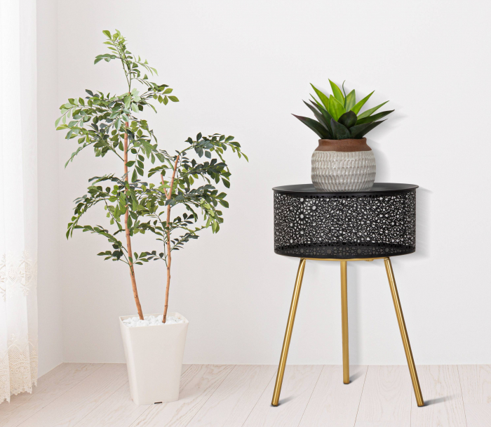Masuta Glam metalica negru auriu Blacky | CREATIVDECO.RO [2]