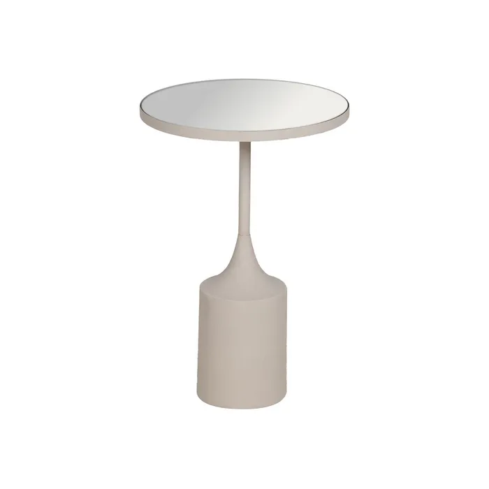 Măsuță decorativă oglindă alb, decor minimalist [3]