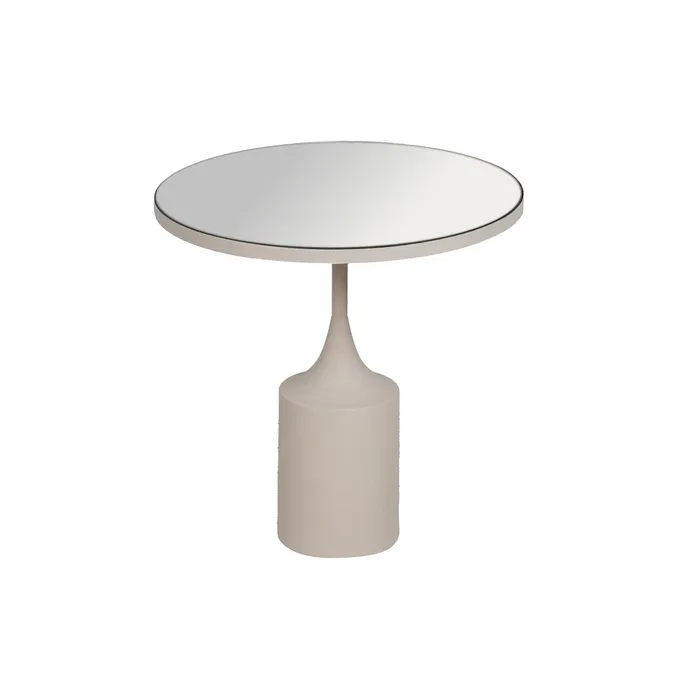 Măsuță decorativă albă oglindă, mobilier sofisticat [3]