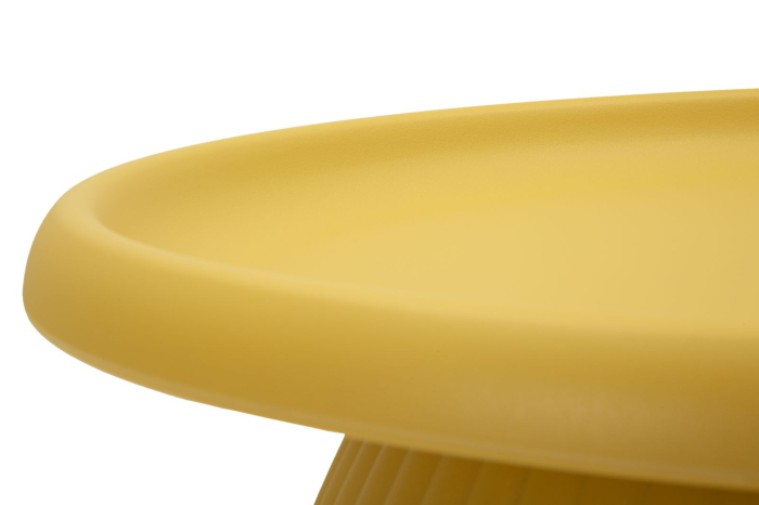 Masuta cafea rotunda plastic mustar 70x35 cm [3]