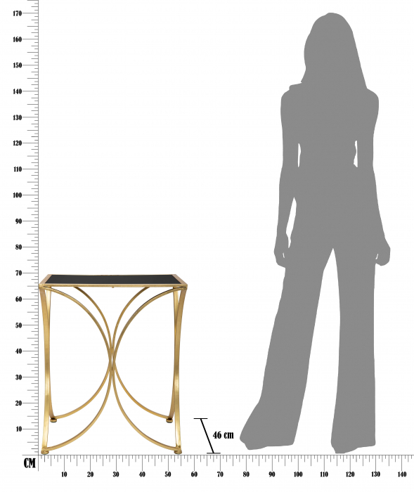 Masuta consola Infinity, auriu/negru [10]