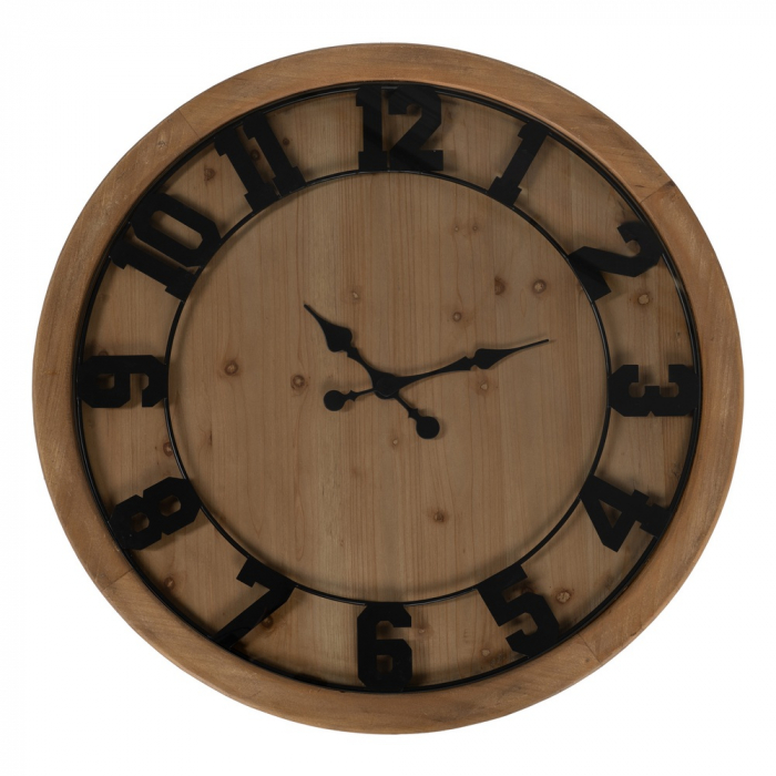 Masuta Rotundă cu Ceas CreativDeco - Accesoriu Rustic pentru Living sau Birou [8]