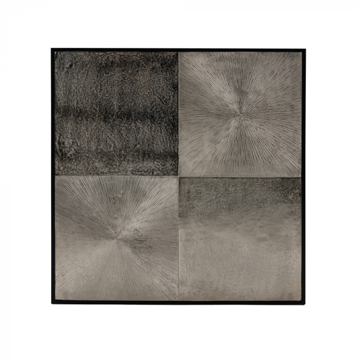 Masuta cafea argintiu negru Hadston - design industrial modern [3]