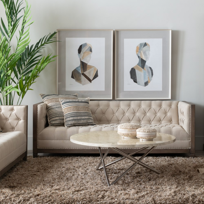 Masuta cafea crem argintie moderna [2]