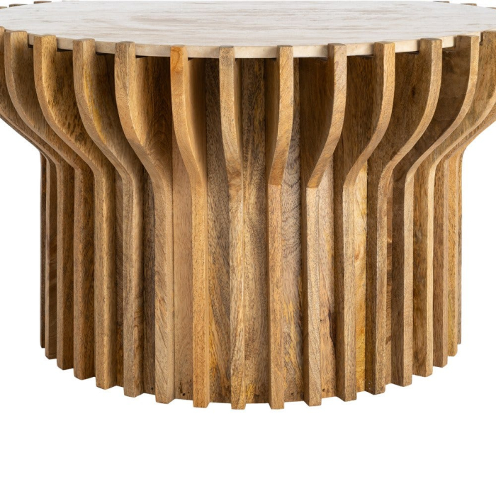 Masuta de cafea din lemn de mango cu blat rotund din marmura 78,5 cm [8]