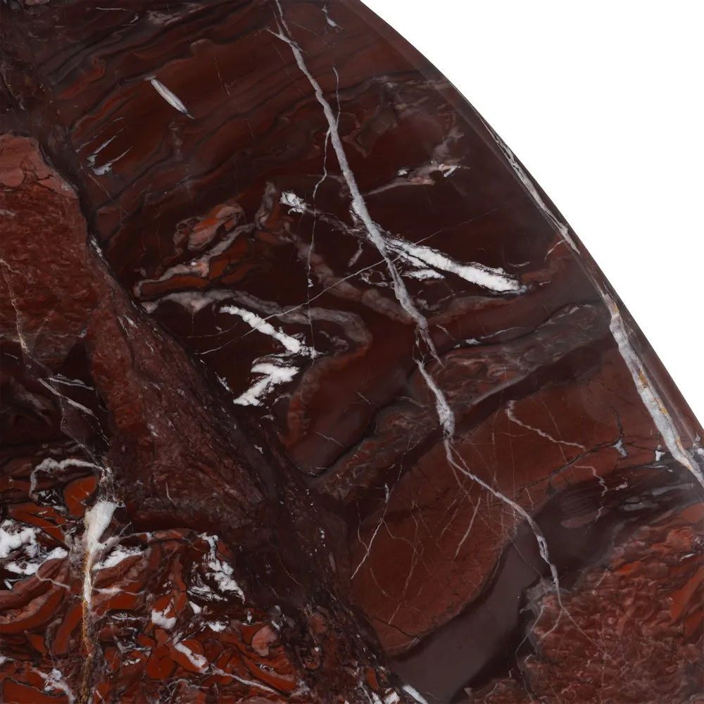 Măsuță de cafea cu blat de marmură pe picioare din lemn de mango [8]