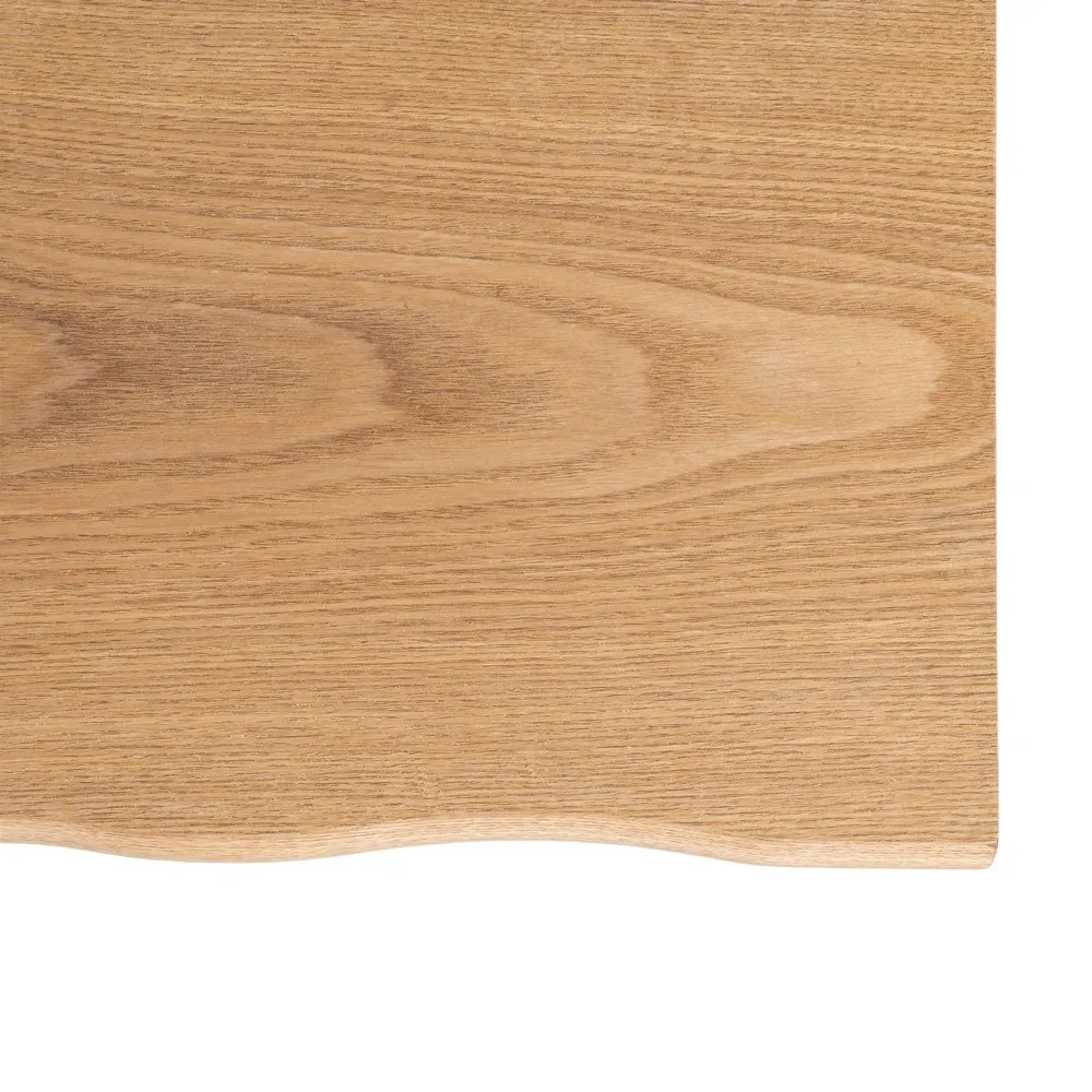 Măsuță de cafea dreptunghiulară cu blat cu aspect de lemn si picioare metalice X [8]