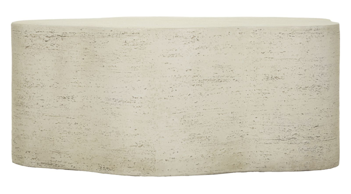 Masuta de cafea organica neregulata crem 92.5x54.8x40 cm [2]