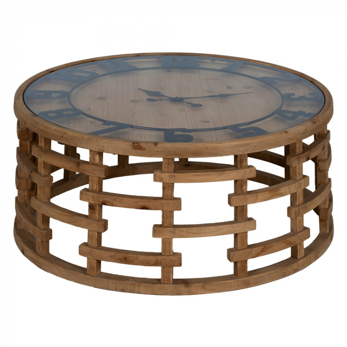 Masa Cafea Unica Ceas CreativDeco - Mobilier Rustic Living [2]
