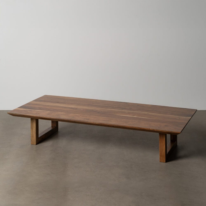 Măsuță de cafea acacia maro – lemn masiv stil modern natural [2]