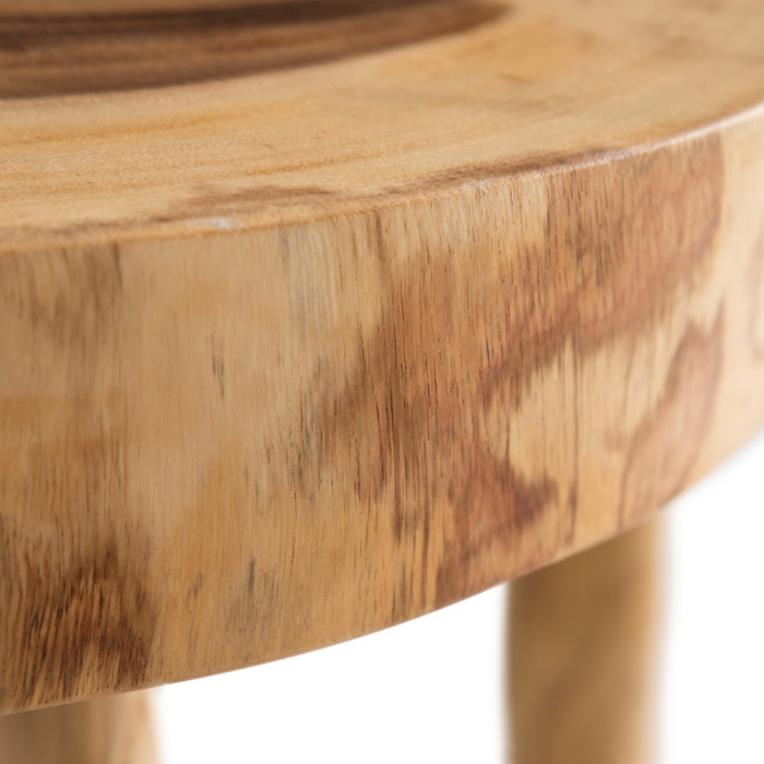 Masuta Cafea Lemn Suar CreativDeco - Piesa Rustica cu Textura Naturala [16]