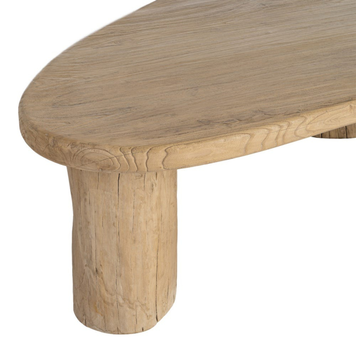 Măsuță de cafea din lemn de ulm reciclat 170 cm [5]