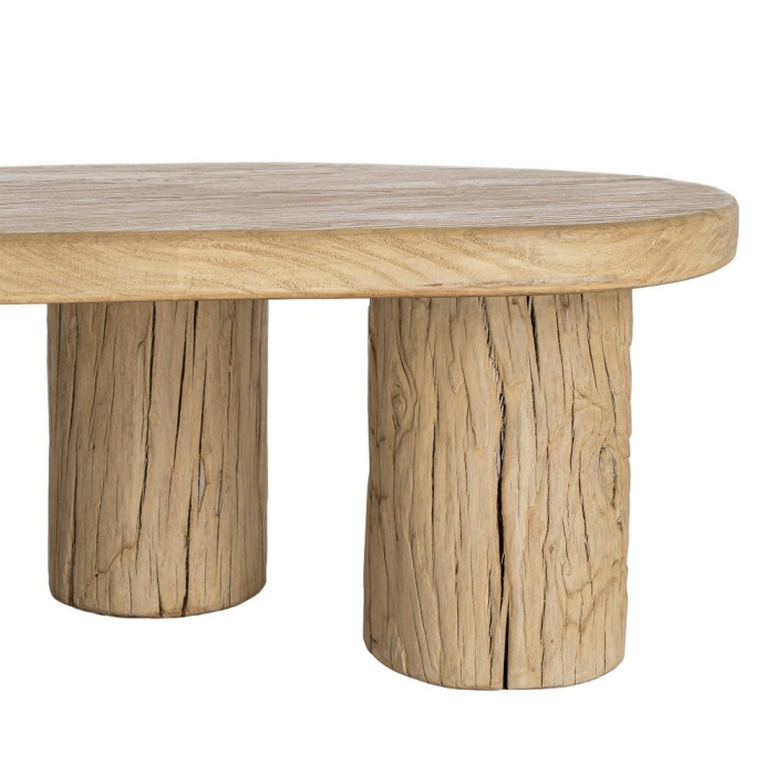 Măsuță de cafea din lemn de ulm reciclat 127 cm [14]