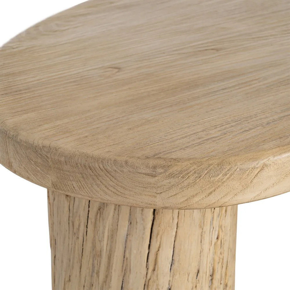 Măsuță de cafea din lemn de ulm reciclat 127 cm [8]