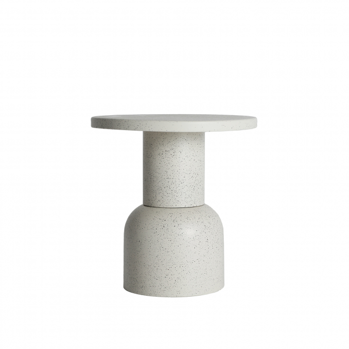 Masuta de cafea din metal alb murdar Ovada 51 x 52 cm [1]