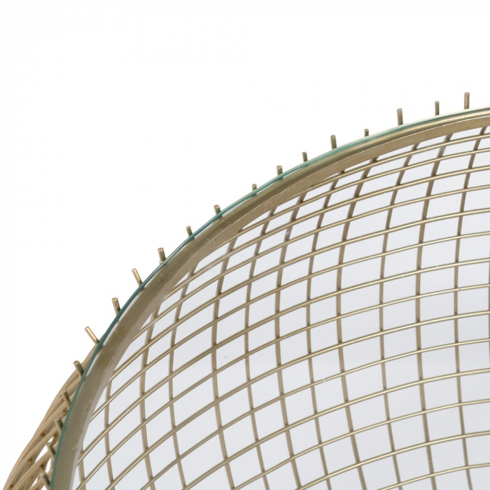 Masuta Glam Aurie si Sticla CreativDeco - Mobilier Modern pentru Living [3]