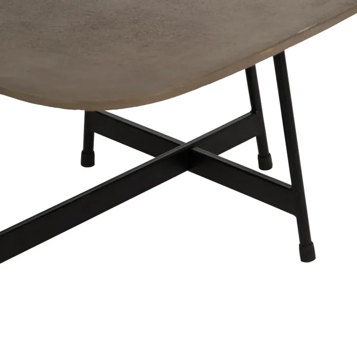 Masă cafea aluminiu fier, decor industrial modern [6]