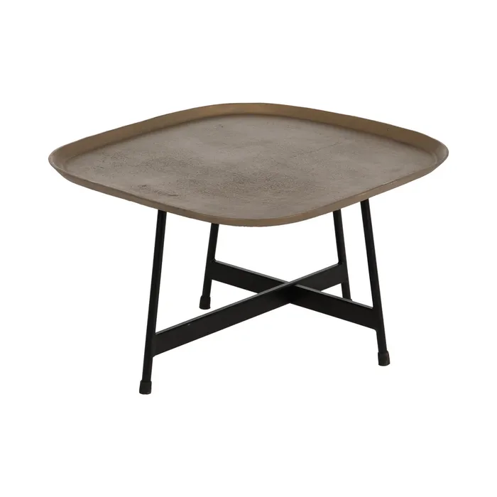 Masă cafea aluminiu fier, decor industrial modern [3]