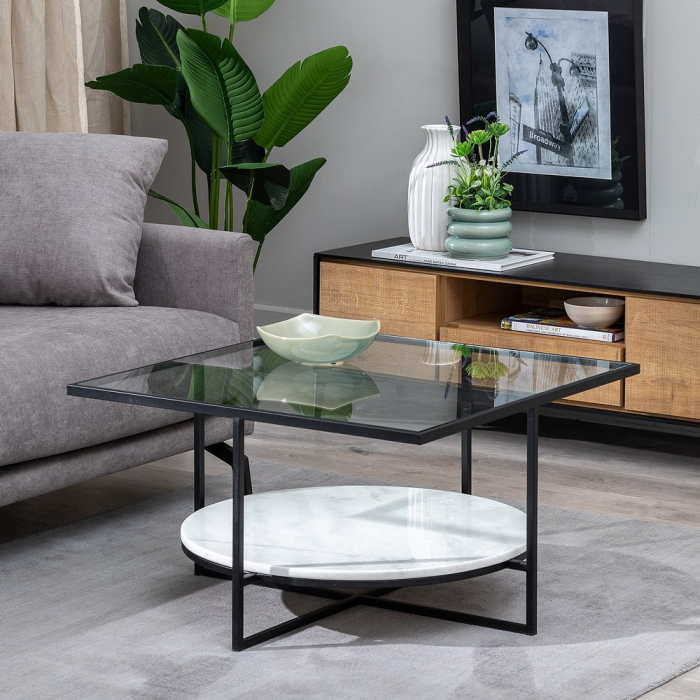 Masuta Marmura si Metal CreativDeco - Decor Contemporan pentru Living [2]