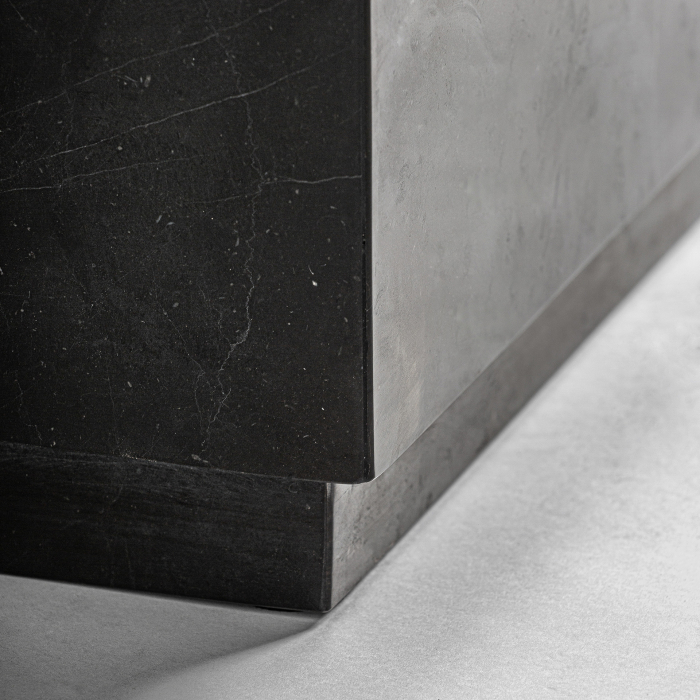 Măsuță de cafea din marmură neagră lucioasă [4]