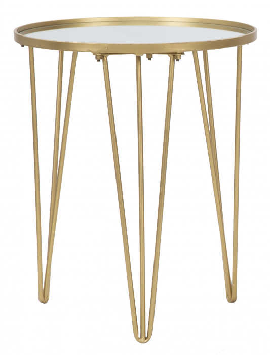 Masuta de cafea Glam, fier auriu oglinda, creativdeco.ro [4]