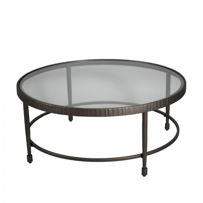 Masuta cafea gunmetal Granaz - design industrial modern [1]