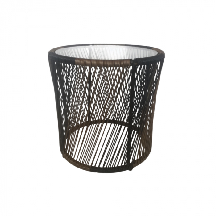 Masuta de cafea ratan sintetic cu blat sticla Breeze [1]