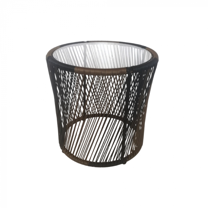 Masuta de cafea ratan sintetic cu blat sticla Breeze [3]