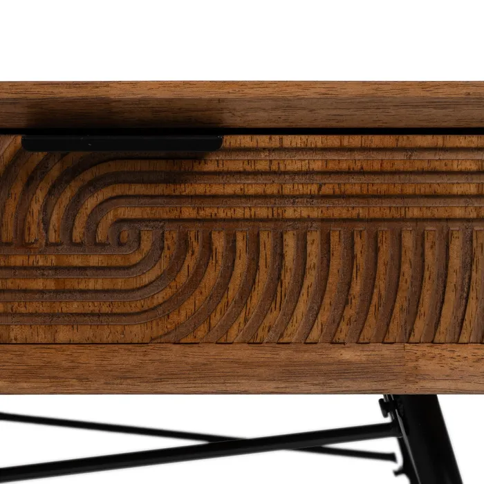 Masuta cafea lemn cauciuc|Mobilier living industrial [11]