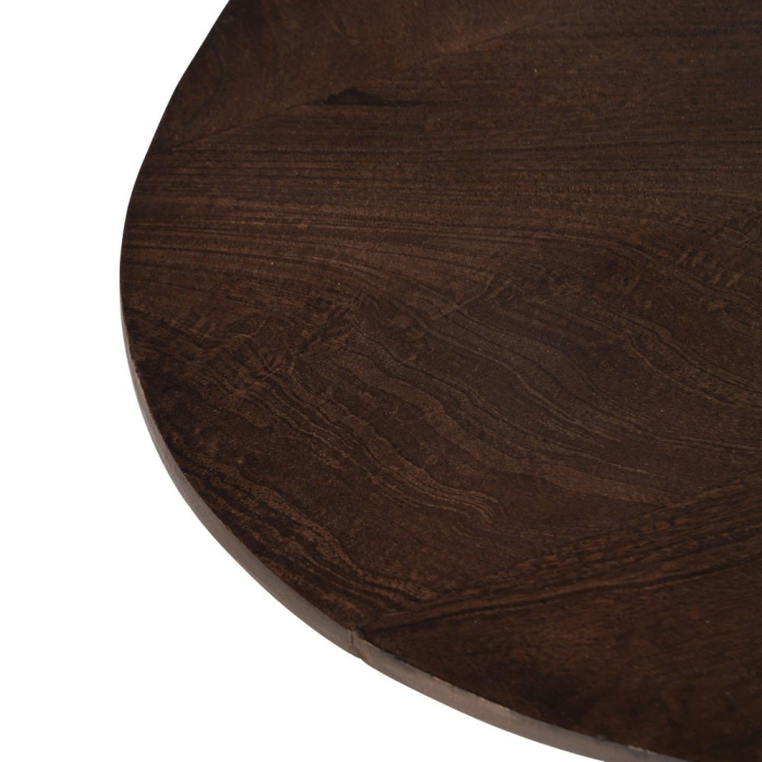 Măsuță de cafea ovală din lemn de mango [3]