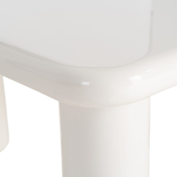 Măsuță de cafea pătrată crem din MDF lăcuit, design contemporan 78 x 78 x 41 cm [5]