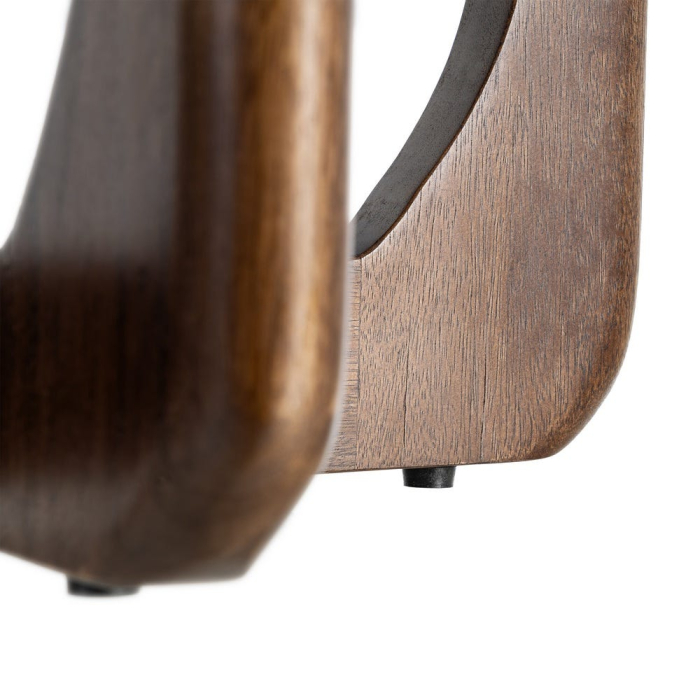 Măsuță de cafea pătrată din lemn de mango cu bază sculpturală [7]