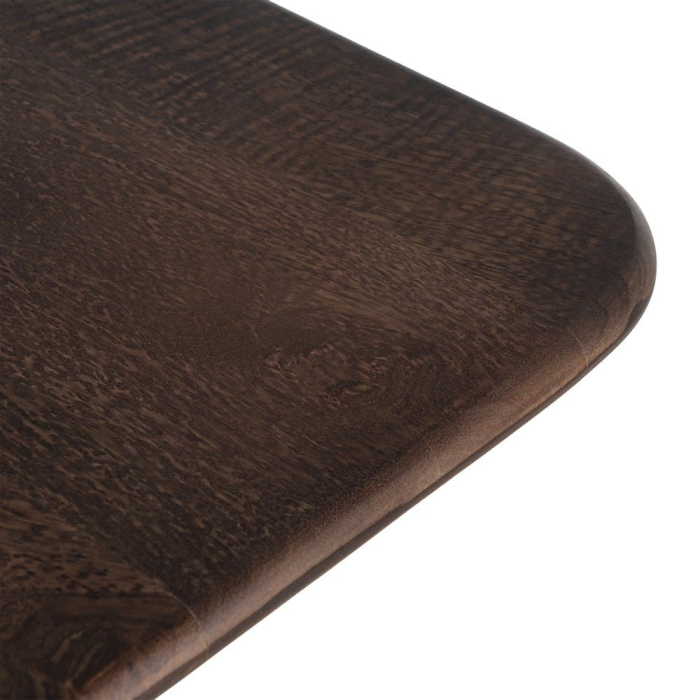 Măsuță de cafea pătrată din lemn de mango cu bază sculpturală [5]