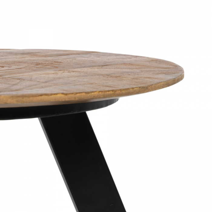 Masuta Cafea Industriala Lemn si Fier CreativDeco - Mobilier Robust Modern [4]