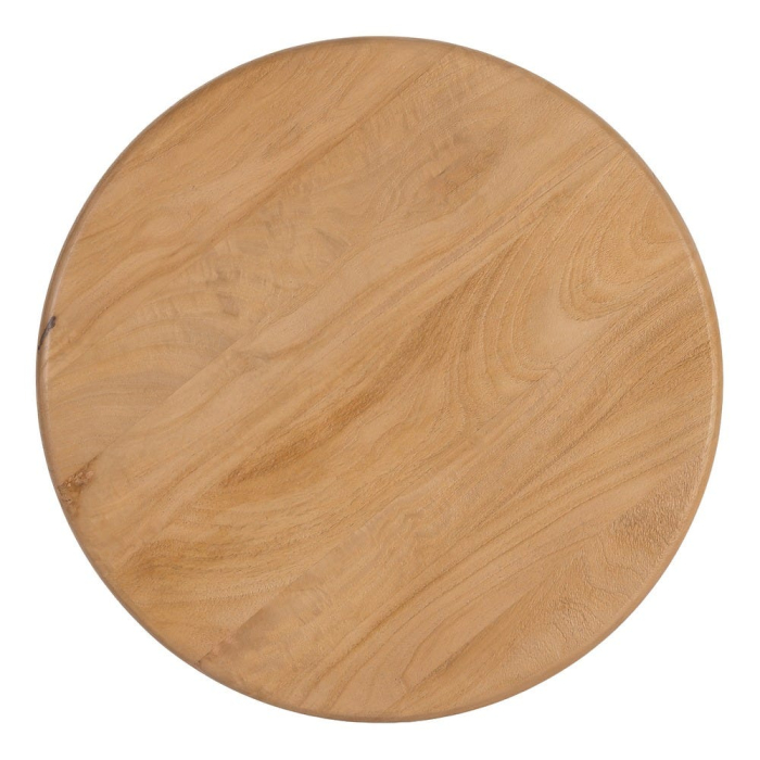 Măsuță de cafea rotundă din lemn de mango cu baza cilindrica [9]