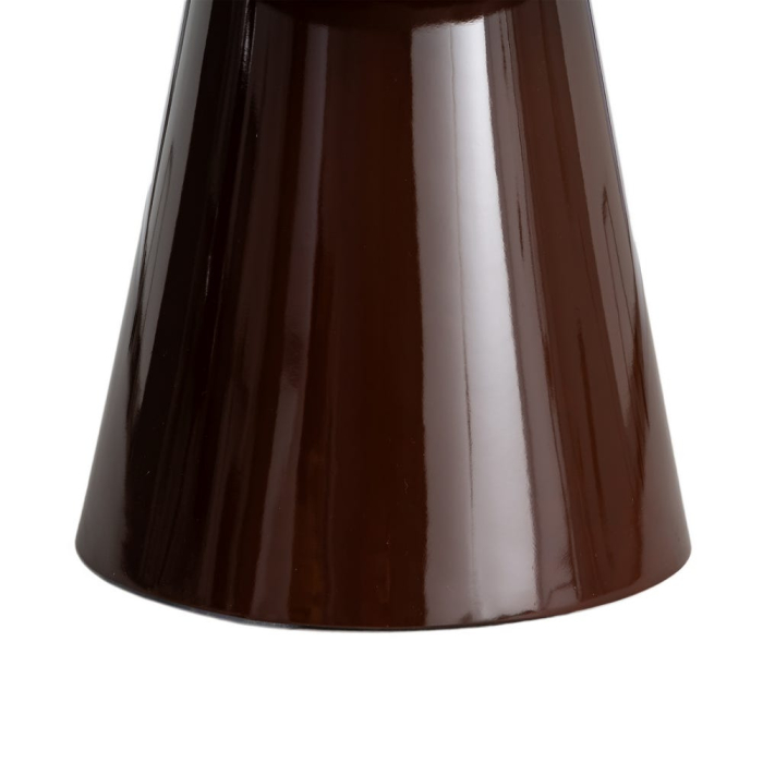 Măsuță de cafea rotundă maro cu finisaj lucios [5]