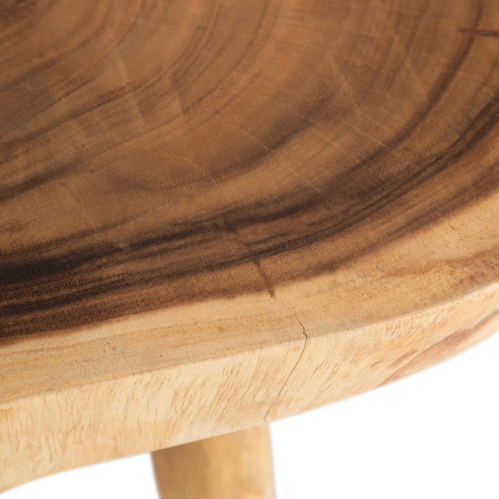 Masuta Cafea Lemn Suar CreativDeco - Piesa Rustica cu Textura Naturala [3]